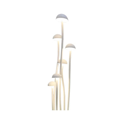 ABBA CDPA71 6 - Piece Integrated Mushroom Aluminum LED Path Light Set - 3000K, Warm White - Sonic Electric