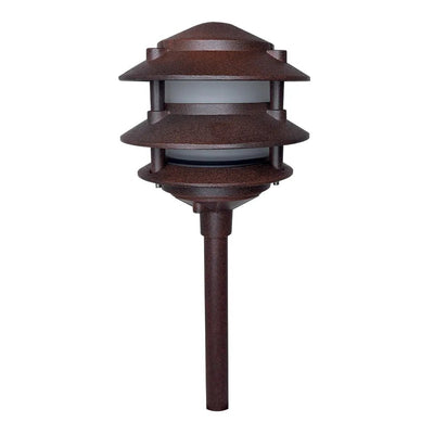 ABBA CDPA72 3 - Tier Pagoda Aluminum LED Path Light - Sonic Electric