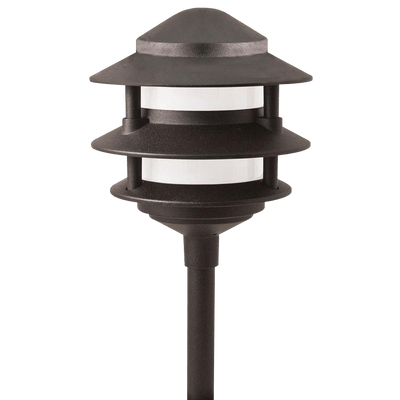ABBA CDPA72 3 - Tier Pagoda Aluminum LED Path Light - Sonic Electric