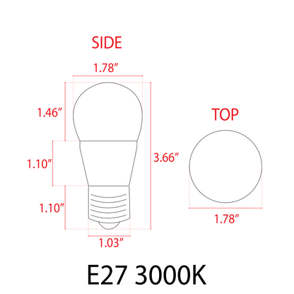 ABBA E27 6W 2700K LED Bulb - Sonic Electric