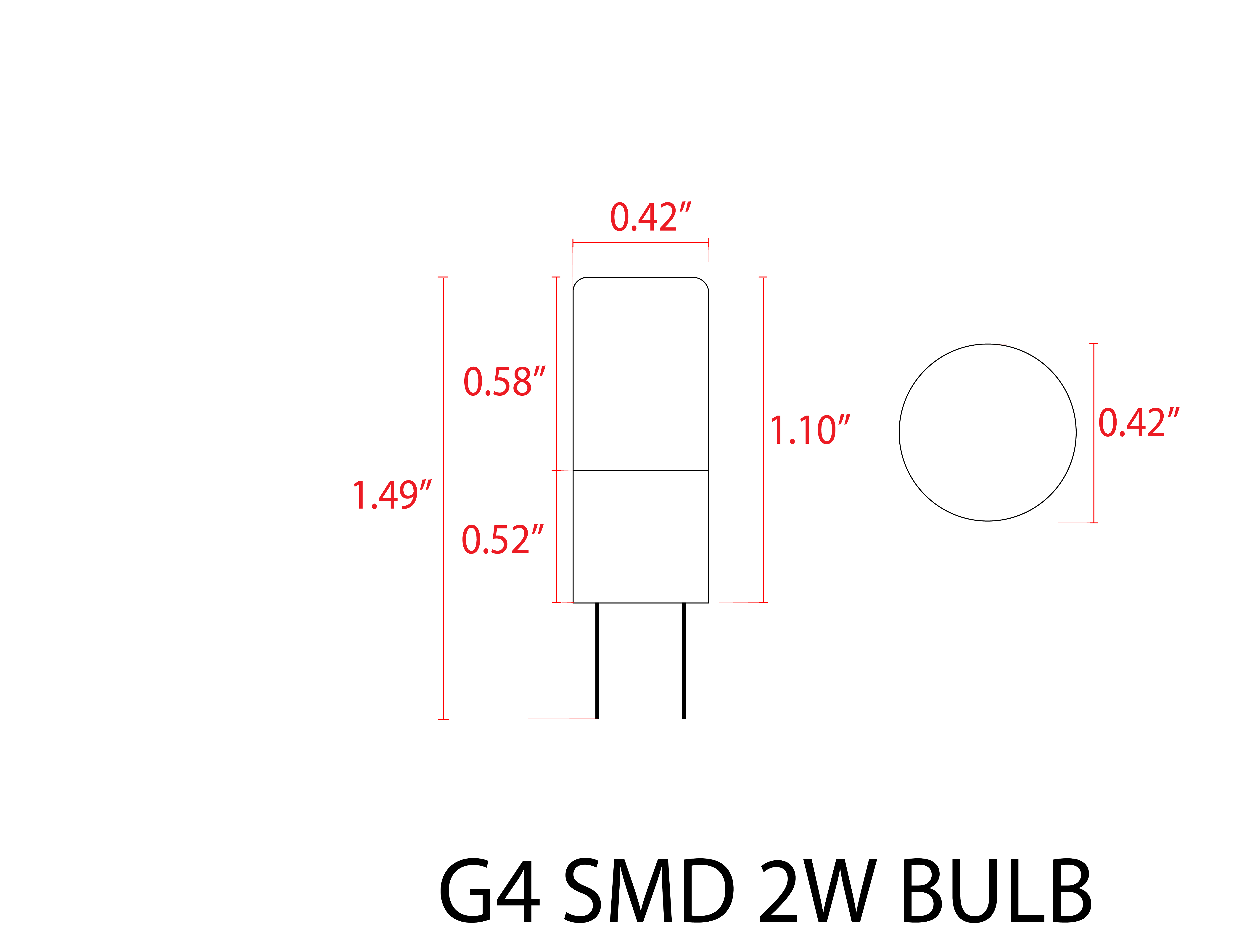 ABBA G4 SMD 2W LED Light Bulb - Sonic Electric