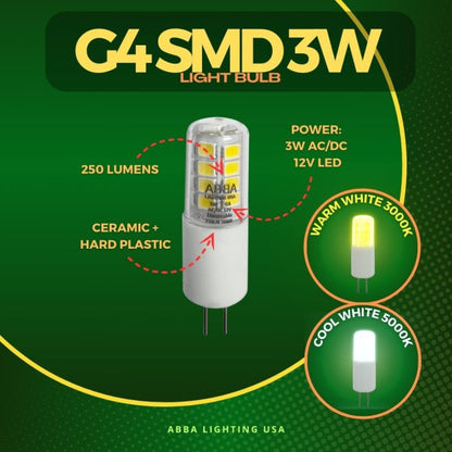 ABBA G4 SMD 3W LED Light Bulb - Sonic Electric
