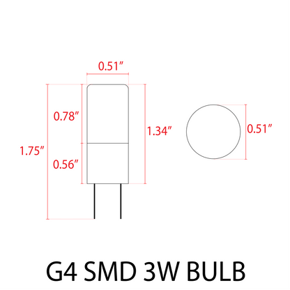 ABBA G4 SMD 3W LED Light Bulb - Sonic Electric