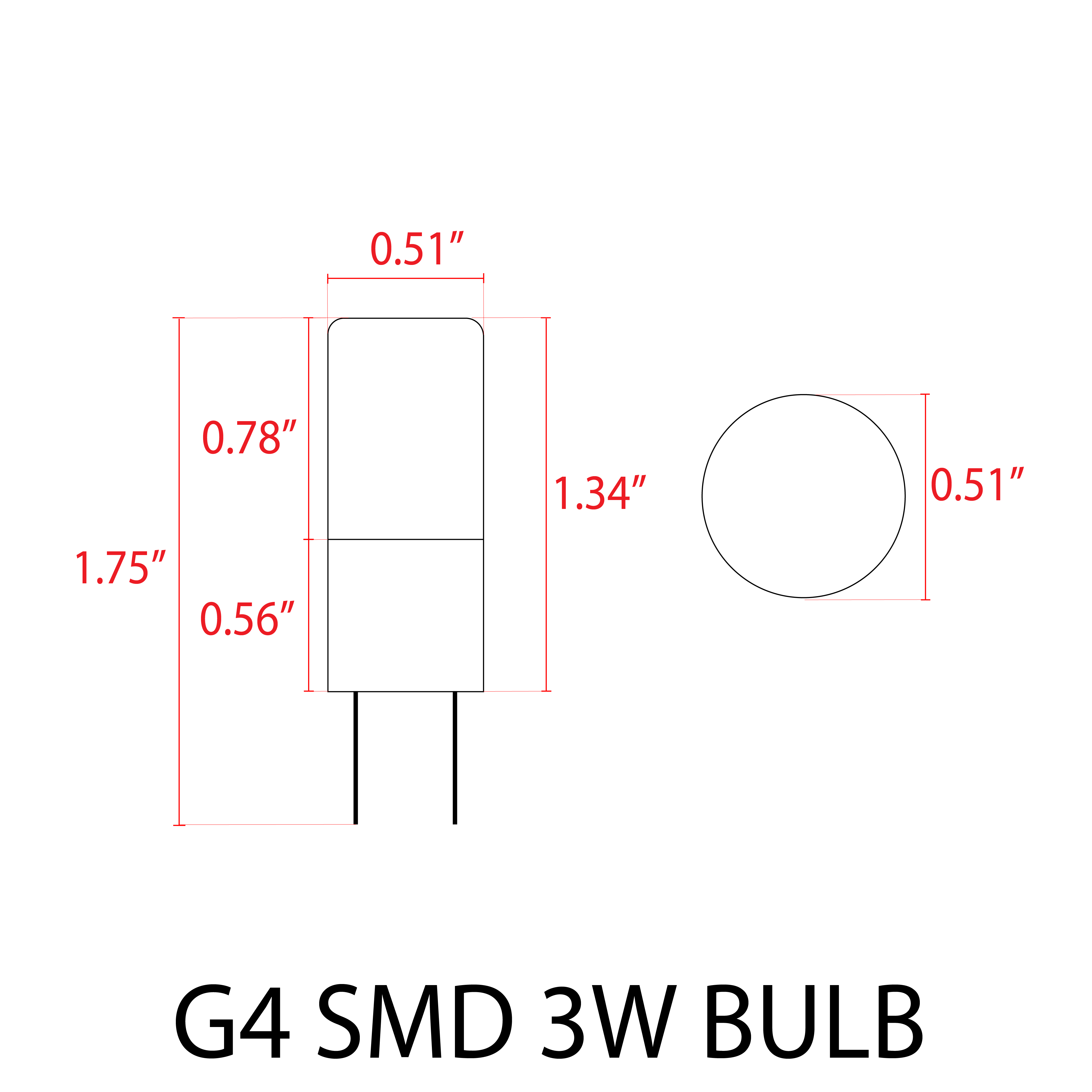 ABBA G4 SMD 3W LED Light Bulb - Sonic Electric