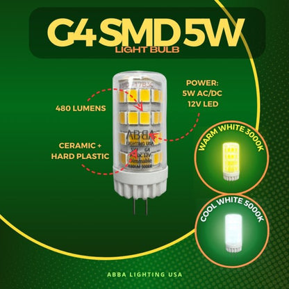 ABBA G4 SMD 5W LED Light Bulb - Sonic Electric