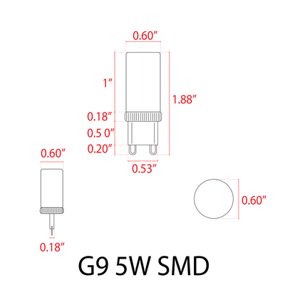 ABBA G9 5W SMD 12V LED Bulb - Sonic Electric