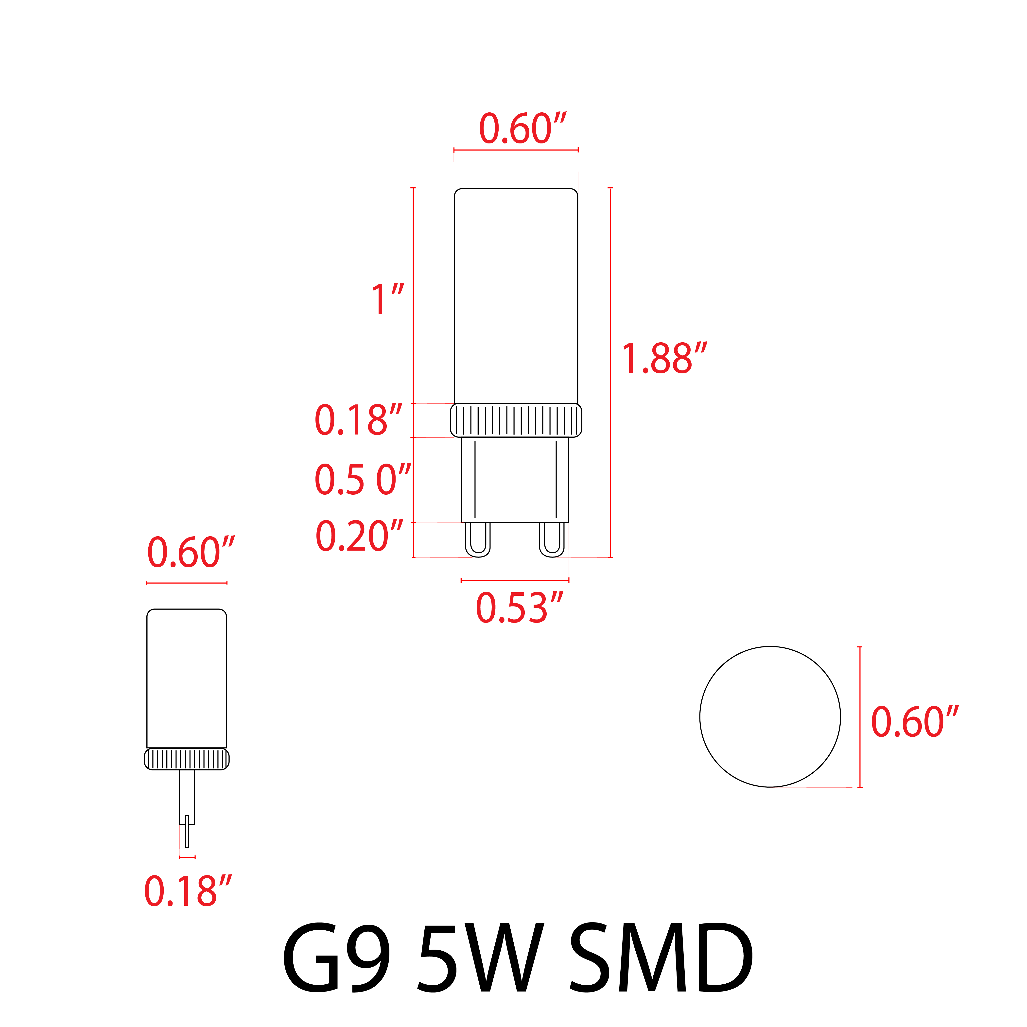 ABBA G9 5W SMD 12V LED Bulb - Sonic Electric