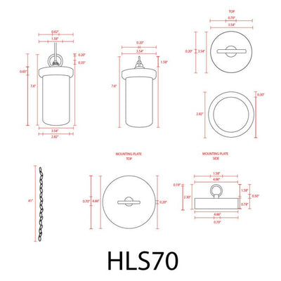 ABBA HLS70 Brass Hanging Tree Light for Outdoor Landscape Lighting - Sonic Electric