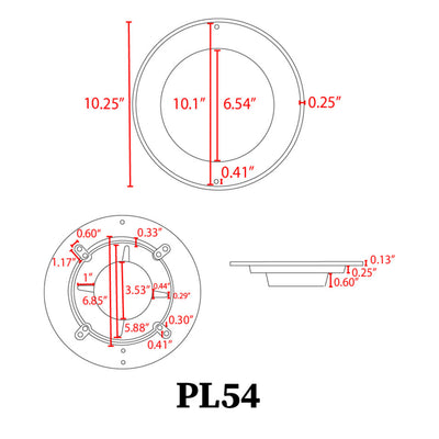 ABBA PL54 - RGB 2 - Wire RGB LED Underwater Pool Light - Sonic Electric