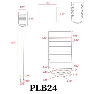 ABBA PLB24 Brass Retro Style Path Light - Sonic Electric