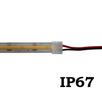 ABBA SLD67 - 20M - 3K - 24V COB LED Strip Light – 3000K, 24V, IP67, 65.5 FT Roll - Sonic Electric