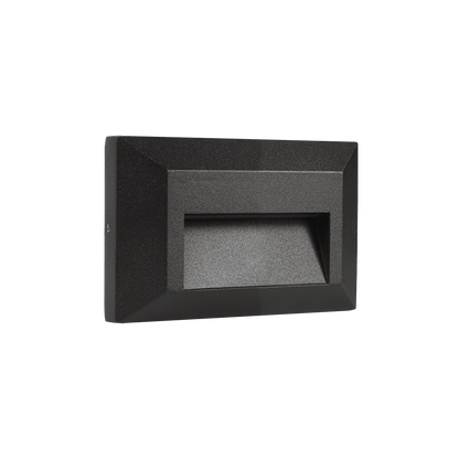 ABBA STA03 3CCT Integrated LED Edge Step Light – Black Finish - Sonic Electric