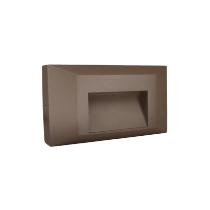 ABBA STA03 3CCT Integrated LED Edge Step Light – Brown Finish - Sonic Electric