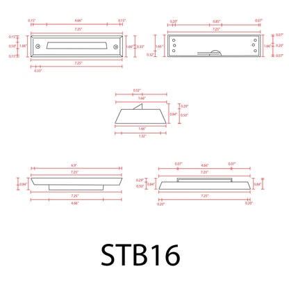 ABBA STB16 Brass Integrated LED Step Light - Sonic Electric