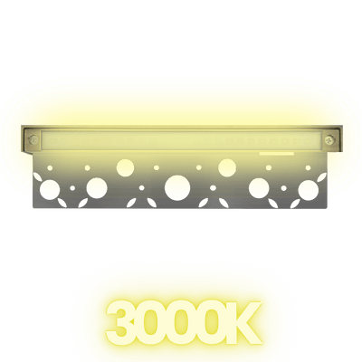 ABBA STB20 12V 4W Integrated Brass Hardscape Edge Light - 270 Lumens, 3000K, Warm White - Sonic Electric