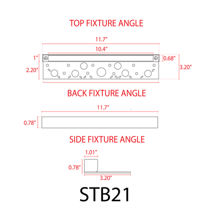 ABBA STB21 12V 4W Integrated Aluminum Hardscape Edge Light - 270 Lumens, 3000K, Warm White - Sonic Electric