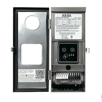 ABBA STS2300 - 2 300W 2 - Zone Stainless Steel Digital Transformer - Sonic Electric