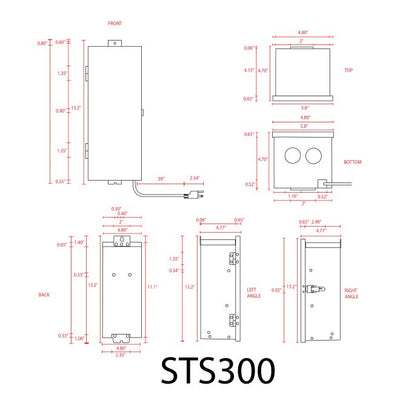 ABBA STS2300 300W Stainless Steel Digital Transformer - Sonic Electric