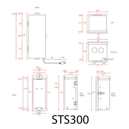 ABBA STS2300 300W Stainless Steel Digital Transformer - Sonic Electric