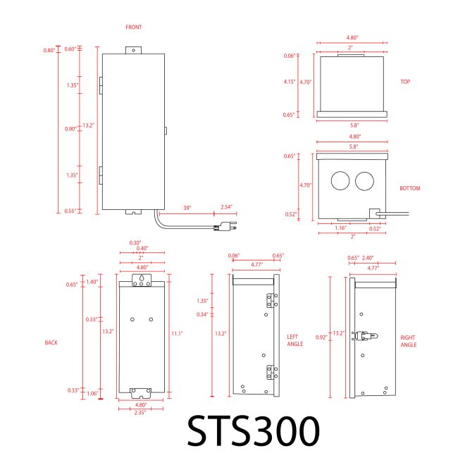ABBA STS2300 300W Stainless Steel Digital Transformer - Sonic Electric