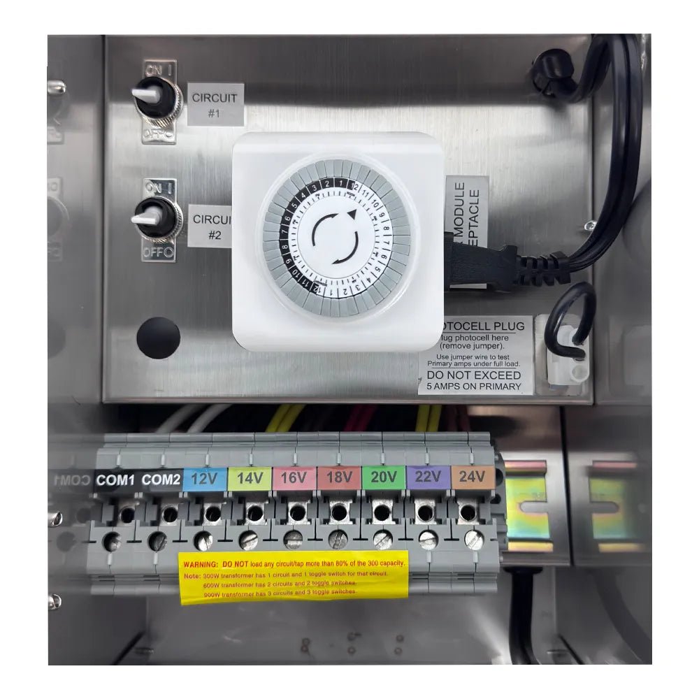 ABBA TSRPT24600 600W Stainless Steel Manual Transformer with Photocell - Sonic Electric