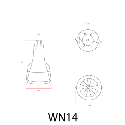 ABBA WN14 Grease - Filled Wire Nut – Fits 8, 10, 12 AWG Conductors - 80 Pack - Sonic Electric