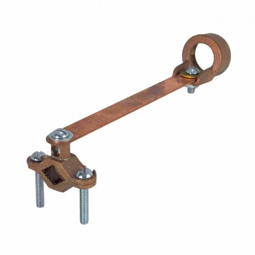 Orbit AGS-50 Copper/Steel Assembled Ground Strap 1/2, #10-#4 - Bronze
