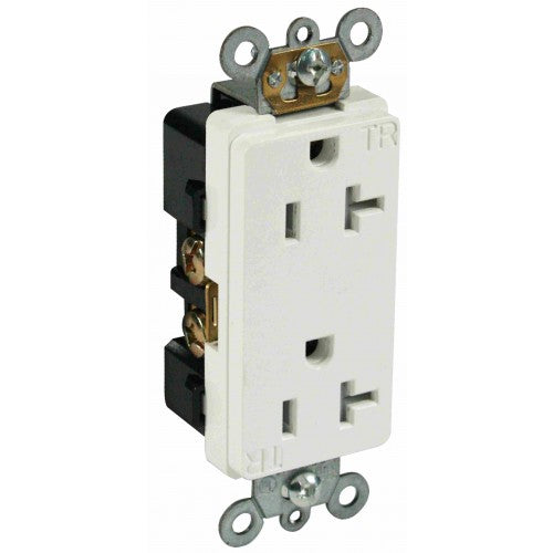 Orbit CDR20-TR-SW 20A, 125V, Decor Receptacle Commercial Grade, Tamper Resist - White