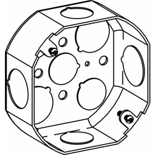 Orbit D4RB-50/75 4" Octagon Drawn Box 1/2" &3/4" 