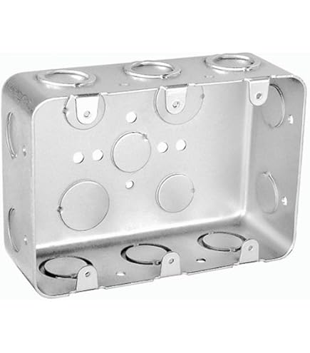 Deep 3 - Gang Multi - Device Switch Box, 2 - 1/8" Deep with ½” Knockouts - Sonic Electric