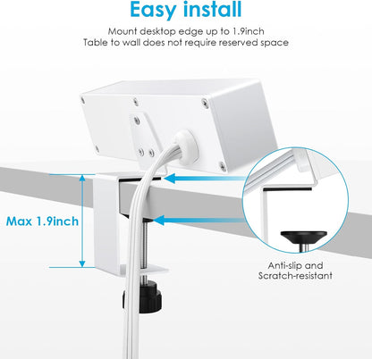 Desk Clamp Power Strip with USB - C PD & USB - A QC 3.0, Surge Protector, 6FT, 1200J, 125V - Sonic Electric
