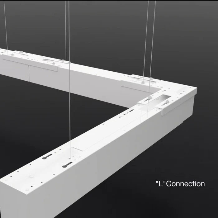 Malibu Linking Brackets for LightStream™ 2/4/8 ft. Suspended LED Linear Light - I, L, T, X Shapes, Black/White Finish