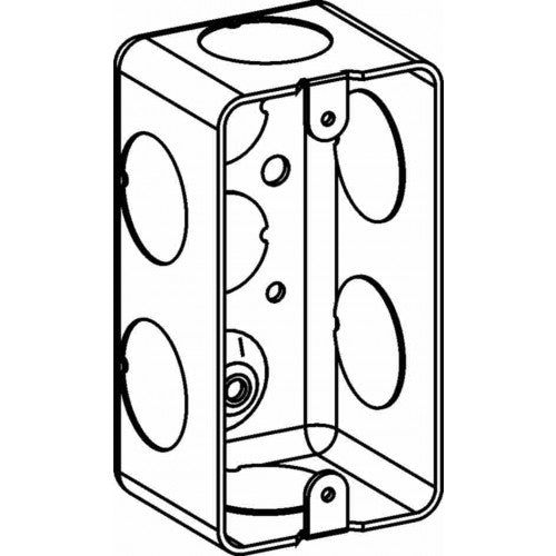 Orbit DHB-2-FB 2-Gang Drawn Handy Box With FLT Bracket 2-1/8" DP