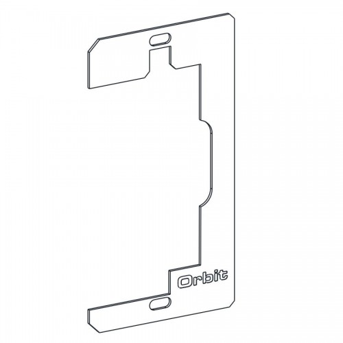 Orbit DLR-1G Device Leveler And Retainer, 1-Gang - Silver