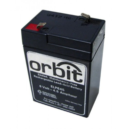 Orbit EB-6 6V, 4.5AH Sealed Lead-Acid Replacement Battery 