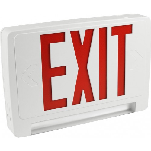Orbit EECLP-LED-B-R LED Tube Emergency & Exit Combination, Black Housing, Red Letters 