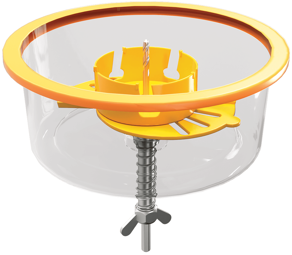 Elco EL4500 4" Trimless Adjustable Hole Saw for Trimless Spackle Frames - Sonic Electric