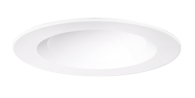 Elco Lighting E1AK02F30W 1" Round Recessed Architectural Oak Downlight, 3000K, 900lm, Beam Angle 38° - White Finish