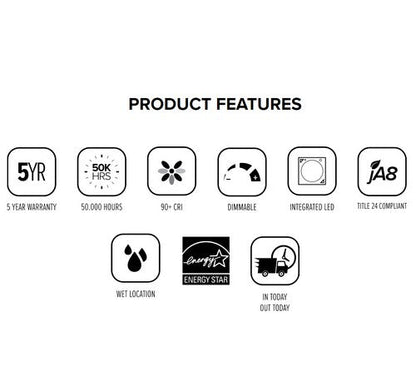 ELCO Lighting E218C0630W 9W 2" Round Adjustable LED Light Engines 3000K, 680lm - White Finish - Sonic Electric