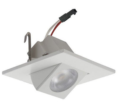 ELCO Lighting E219C1827W 11W 2" Square LED High-Lumen Adjustable Light Engine 2700K, 1030lm - White Finish