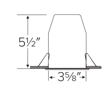 Elco Lighting E24V390RICA 24V DC 3" Remodel Dedicated LED IC Airtight Housing, 14W, 24C DC - Black Finish - Sonic Electric