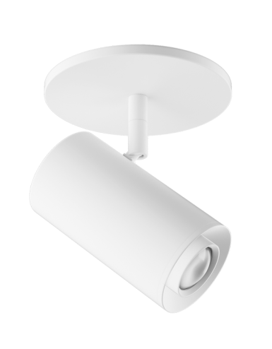 Elco Lighting E25MW-0727-FC 2" Sylo Monopoint with Koto Focus Module, 770lm, Adjustable Beam Angle 18°-50° - White Finish