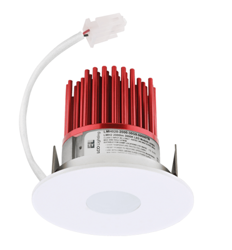 Elco Lighting E329C1030W2 3" LED Light Engine with Pinhole Trim 11W, 3000K, 1000lm, Beam Angle 60° - White Finish - Sonic Electric