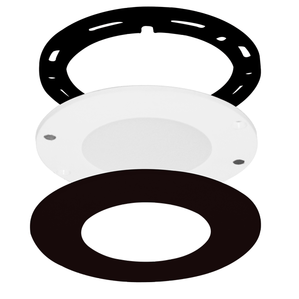 Elco Lighting E363 - 27B Sedum Mini Super Slim Round Undercabinet LED Puck Lights 2.2W, 2700K, 12V, Three (3) Puck Light Kit/Driver Included - Black Finish - Sonic Electric