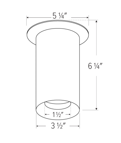 Elco Lighting E36FW - 1127 3" Koto Sylo Surface Mount, 2700K, 1150lm, 38° Beam Angle - White Finish - Sonic Electric