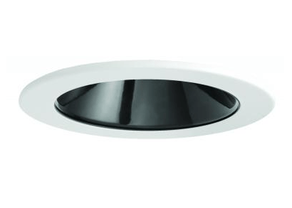 Elco Lighting E410C1227B2 - F 4" LED Light Engine with Reflector Trim, 12.88W, 2700K, 1250lm, Gen 2, Beam Angle 38°, - Black with White Trim Finish - Sonic Electric