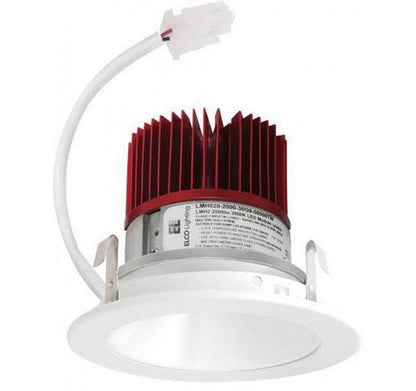 ELCO Lighting E410C1240B2 4? LED Light Engine w/Reflector Trim 12.88W, 1250lm, 4000K, 60° Beam - Neutral White Finish - Sonic Electric