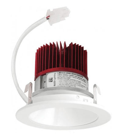 Elco Lighting E410C1635BZ2 4" LED Light Engine with Reflector Trim, 18W, 3500K, 1600lm, Beam Angle 60° - Bronze Finish - Sonic Electric