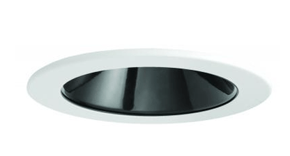 Elco Lighting E410C1635MB2 4" LED Light Engine with Reflector Trim, 18W, 3500K, 1600lm, Beam Angle 60°, Gen 2 - Matte Black with White Trim Finish - Sonic Electric