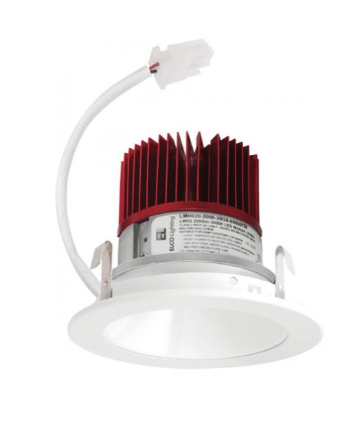 Elco Lighting E410C16SDBB - F 4" LED Light Engine with Reflector Trim, 9.6W - 18W, 1600lm, Sunset, 38° Beam - Black Finish - Sonic Electric
